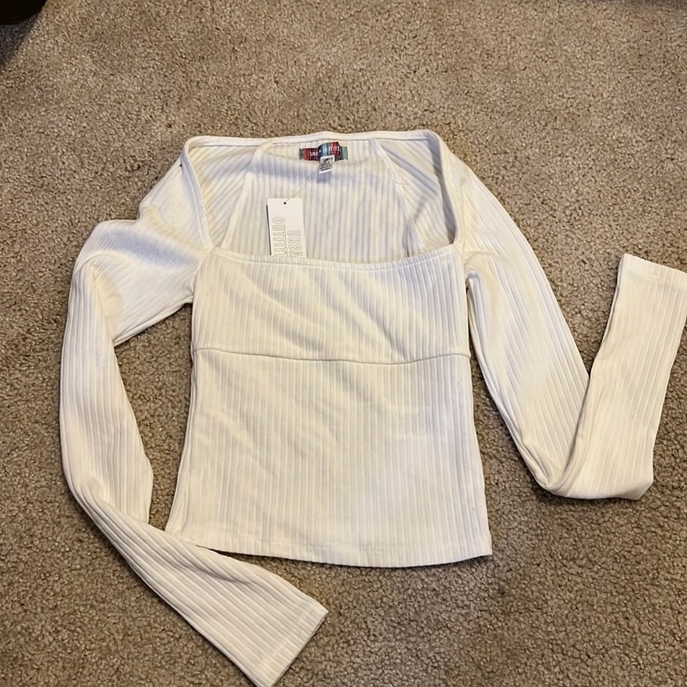 Urban outfitters long sleeve crop top